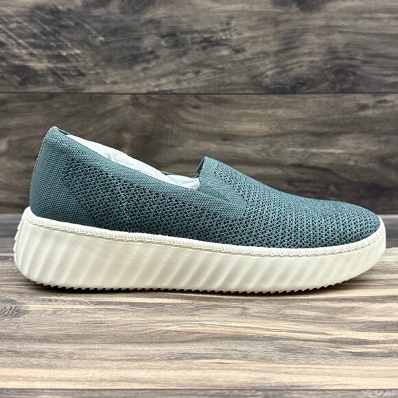 NIB Bzees Wednesday 9M Slip On Comfort Platform Sneakers Green - Picture 6 of 11